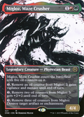 Migloz, Maze Crusher (ONE-321) - Phyrexia: All Will Be One: (Showcase) (Borderless) Foil