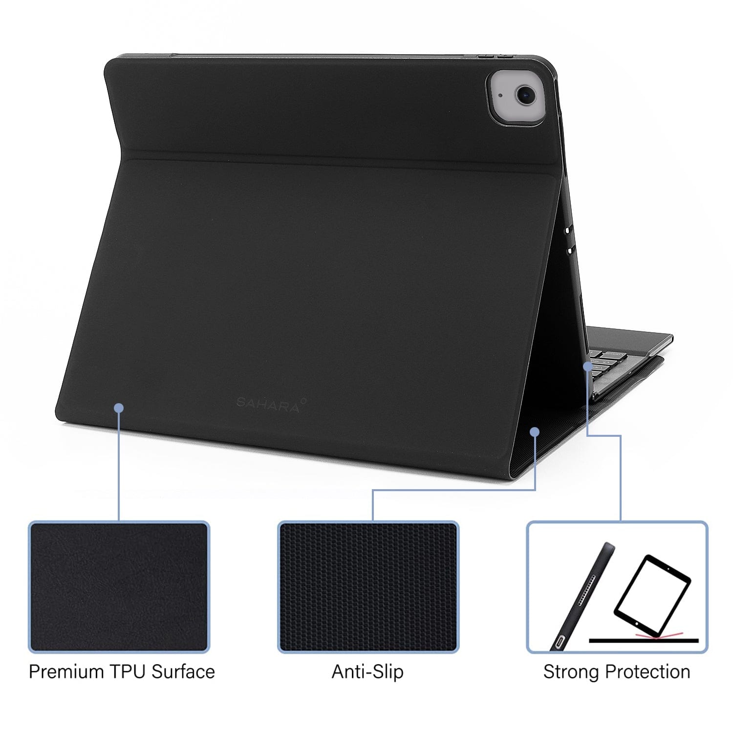 iPad Air 13-inch (M2 / M3 / M4) Keyboard Case - Folio, Trackpad | Navigate Series