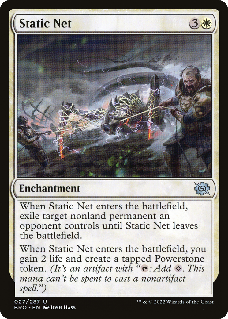 Static Net (BRO-027) - The Brothers' War Foil