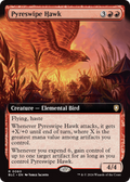 Pyreswipe Hawk (BLC-060) - Bloomburrow Commander: (Extended Art)