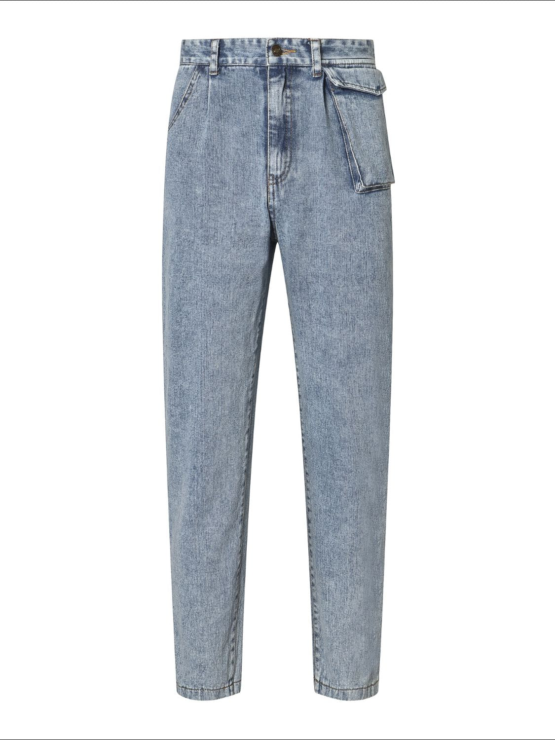 High Waist Straight Leg Jeans