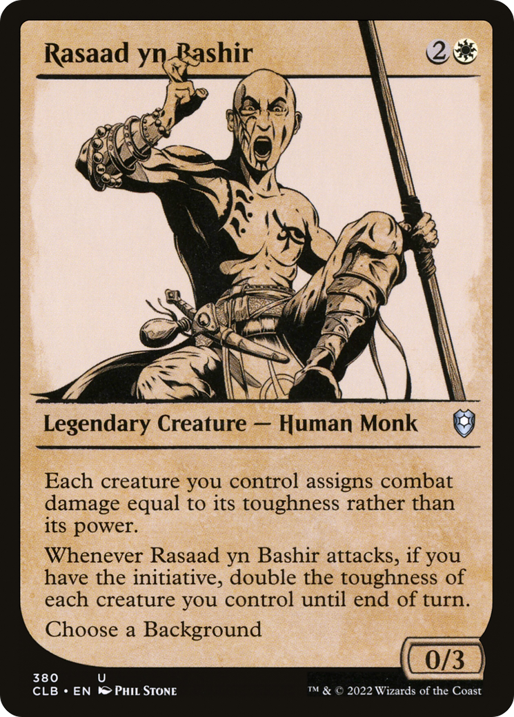 Rasaad yn Bashir (CLB-380) - Commander Legends: Battle for Baldur's Gate: (Showcase) Foil