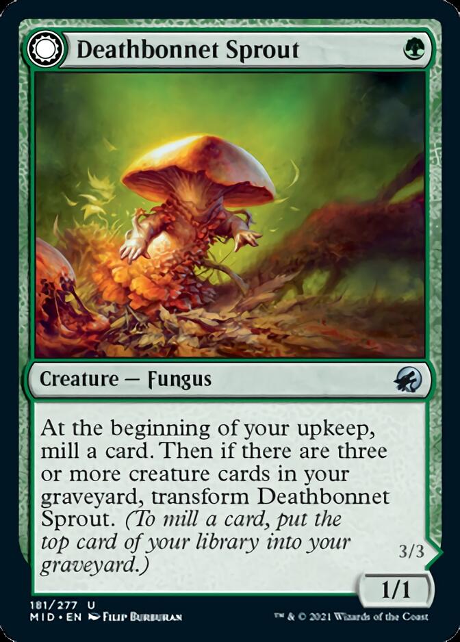 Deathbonnet Sprout // Deathbonnet Hulk (MID-181) - Innistrad: Midnight Hunt: (Double Faced Transform)
