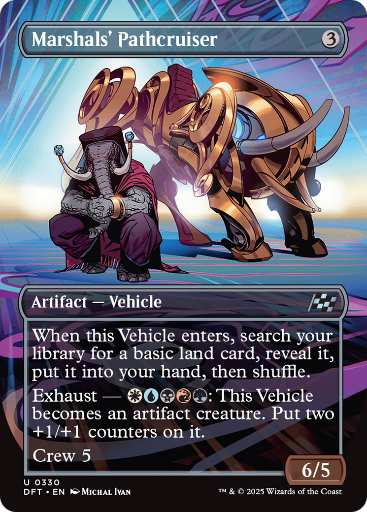 Marshals' Pathcruiser (DFT-330) - Aetherdrift (Borderless) Foil