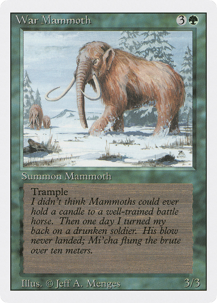 War Mammoth (3ED-228) - Revised Edition