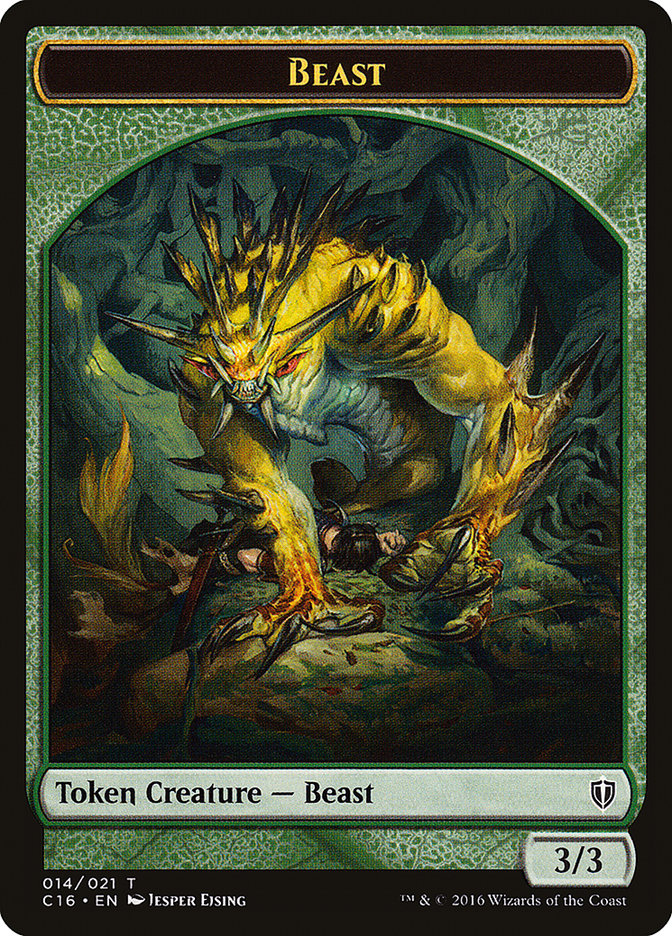 Beast (C16-014) - Commander 2016 Tokens