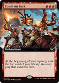Count on Luck (DFT-385) - Aetherdrift: (enchantment, Extended Art)