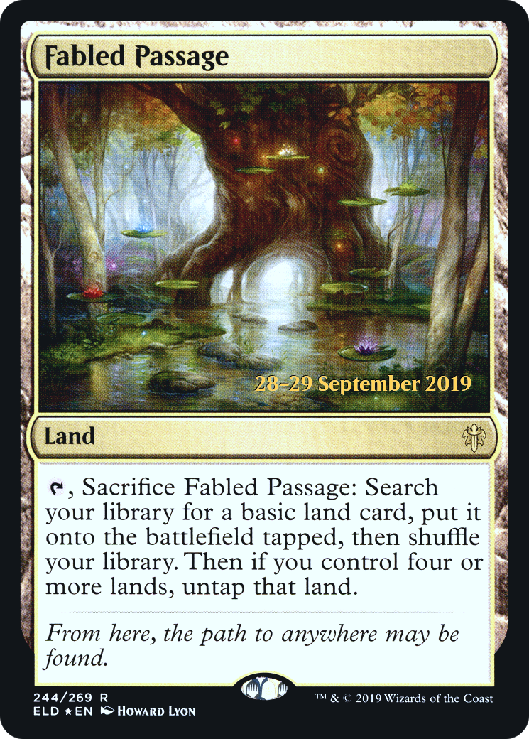 Fabled Passage (PRE-244S) - Throne of Eldraine Promos Foil