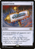 Cursed Totem (MH2-295) - Modern Horizons 2 Etched Foil