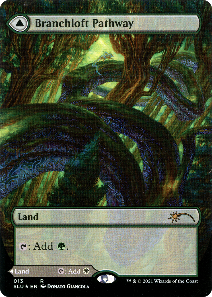 Branchloft Pathway // Boulderloft Pathway (SLU-013) - Secret Lair: Ultimate Edition: (Showcase) (Borderless) Foil