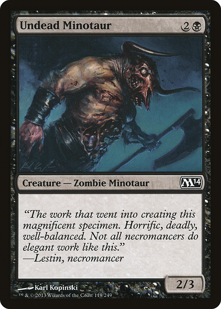 Undead Minotaur (M14-119) - Magic 2014 Foil