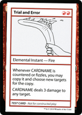 Trial and Error (CMB1-068) - Mystery Booster Playtest Cards 2021