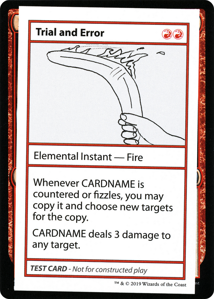 Trial and Error (CMB1-068) - Mystery Booster Playtest Cards 2021