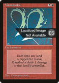 Manabarbs (4BB-) - Fourth Edition Foreign Black Border