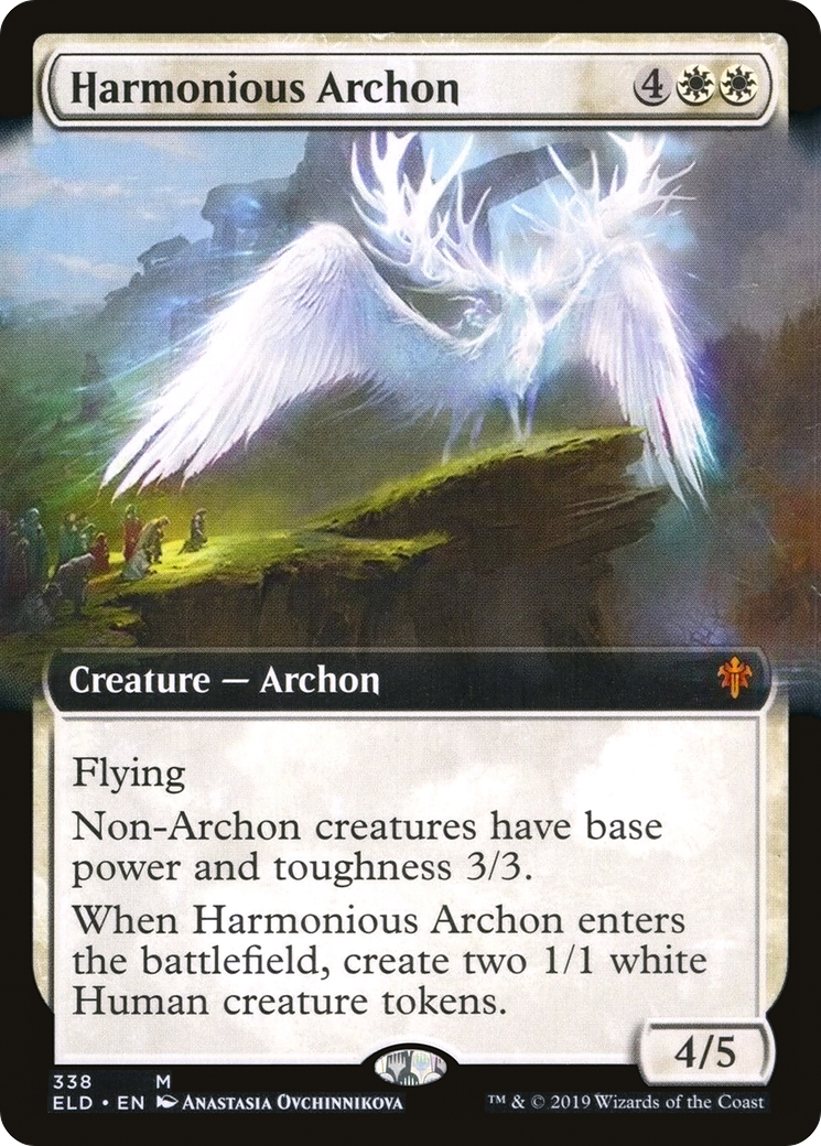 Harmonious Archon (ELD-338) - Throne of Eldraine: (Extended Art)