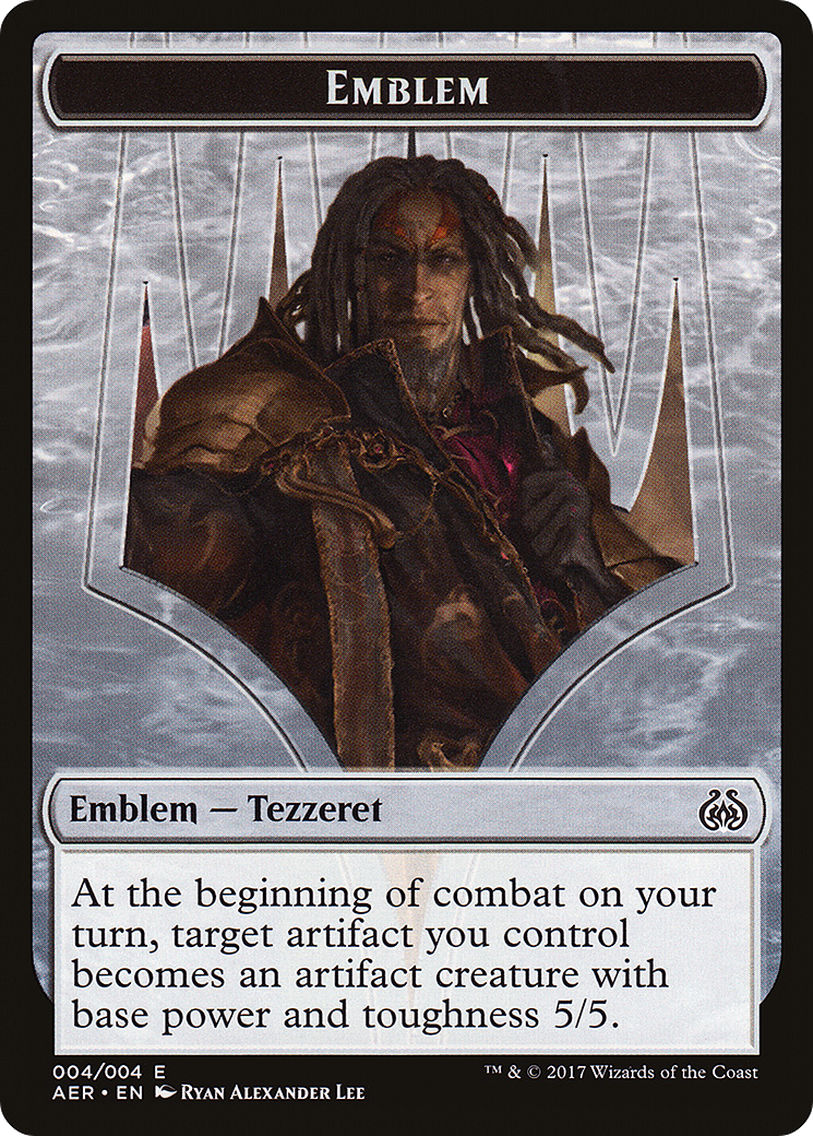 Tezzeret the Schemer Emblem (AER-004) - Aether Revolt Tokens