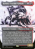 Kethek, Crucible Goliath (ONE-319) - Phyrexia: All Will Be One: (Showcase) (Borderless) Foil