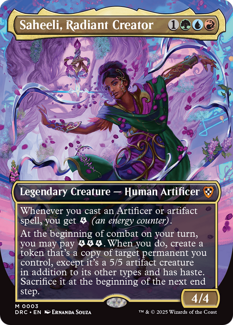 Saheeli, Radiant Creator (DRC-003) - Commander: Aetherdrift Foil