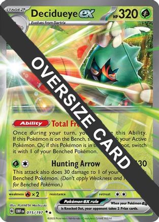 Decidueye ex 015/197 - Jumbo Cards Holofoil
