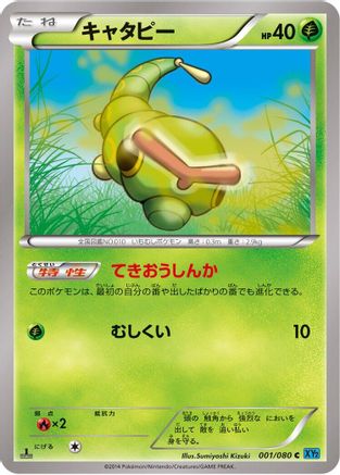 Caterpie (001/080) - XY2 Wild Blaze 1st Edition