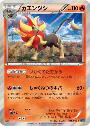 Pyroar (015/080) - XY2 Wild Blaze 1st Edition Holofoil