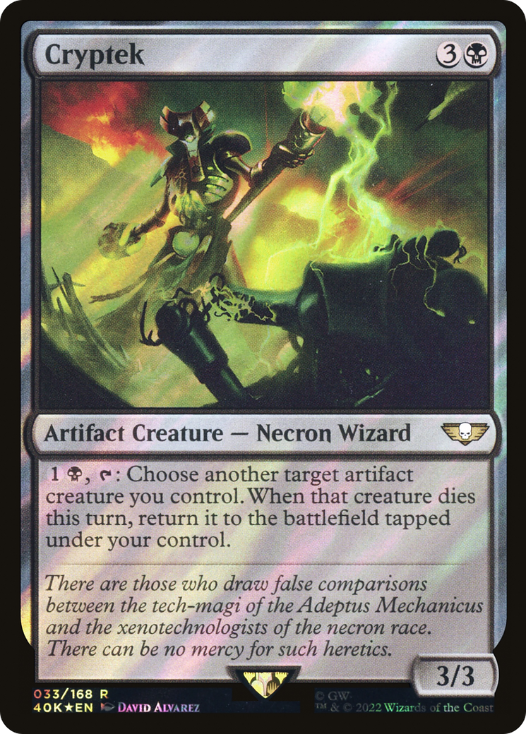 Cryptek (40K-33★) - Warhammer 40,000 Commander Foil