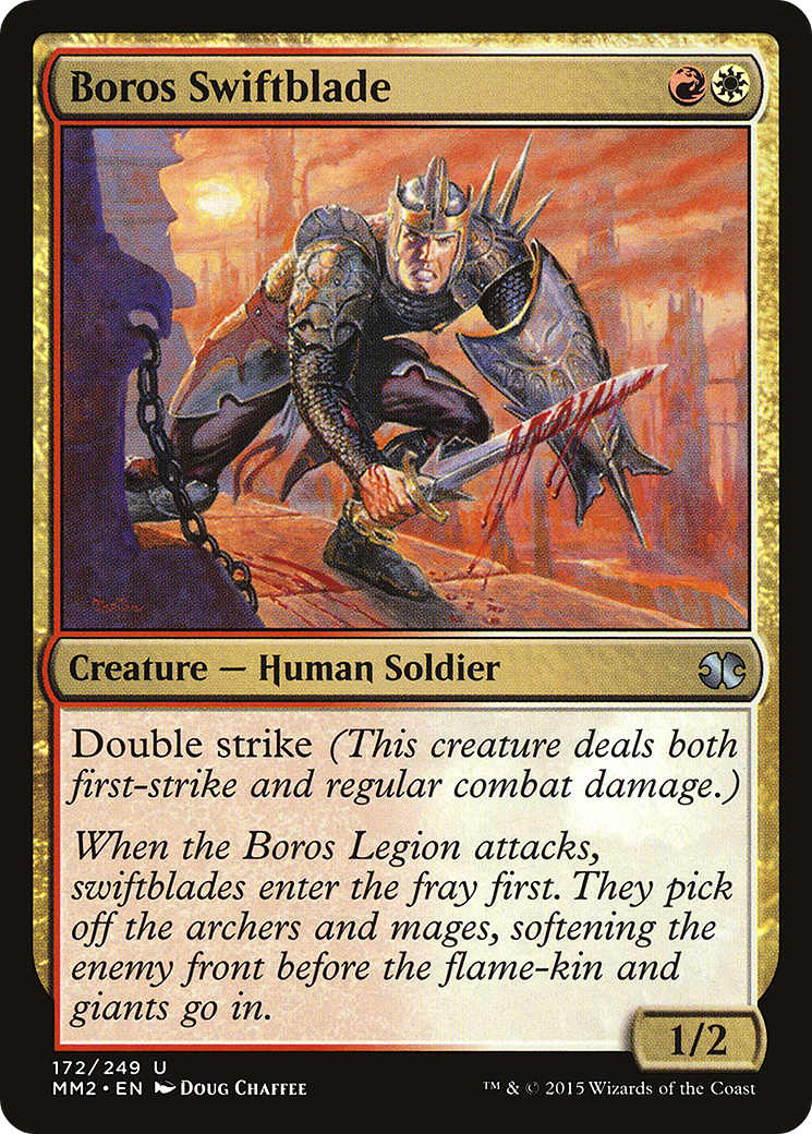 Boros Swiftblade (MM2-172) - Modern Masters 2015