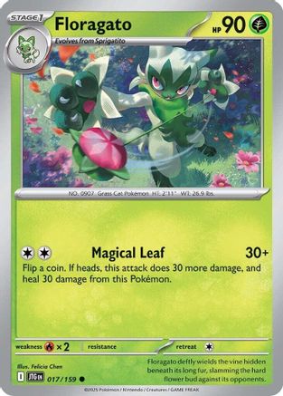 Floragato 017/159 - SV09 Journey Together Reverse Holofoil