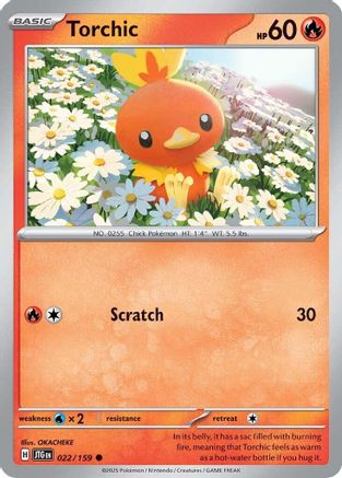 Torchic 022/159 - SV09 Journey Together Reverse Holofoil