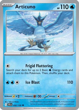 Articuno 032/159 - SV09 Journey Together Reverse Holofoil