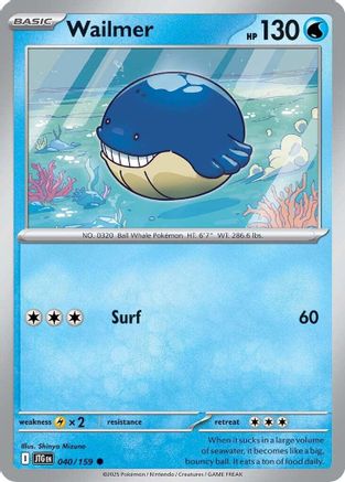 Wailmer 040/159 - SV09 Journey Together Reverse Holofoil