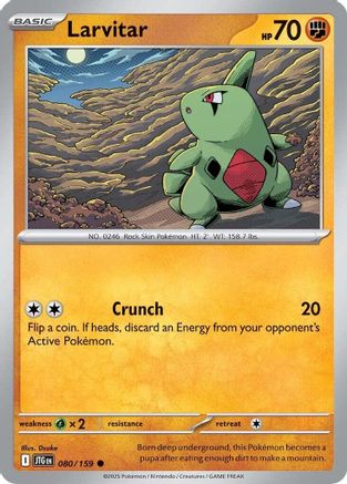 Larvitar 080/159 - SV09 Journey Together Reverse Holofoil