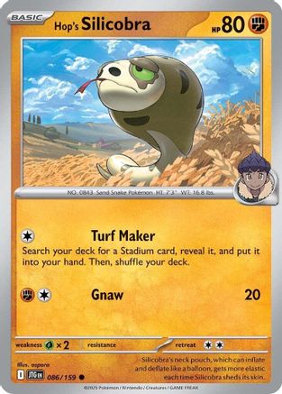 Hop's Silicobra 086/159 - SV09 Journey Together Reverse Holofoil