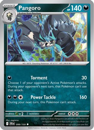 Pangoro 099/159 - SV09 Journey Together Reverse Holofoil