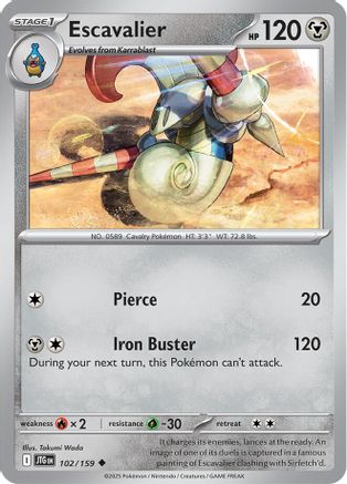 Escavalier 102/159 - SV09 Journey Together Reverse Holofoil