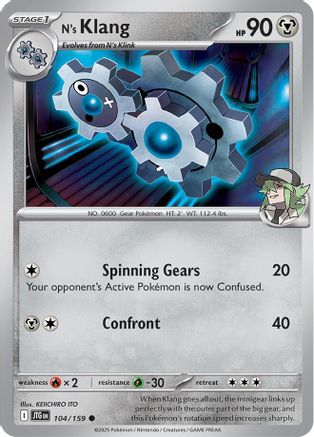 N's Klang 104/159 - SV09 Journey Together Reverse Holofoil