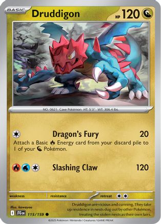Druddigon 115/159 - SV09 Journey Together Reverse Holofoil