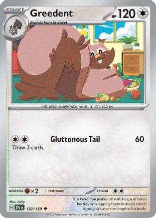 Greedent 132/159 - SV09 Journey Together Reverse Holofoil