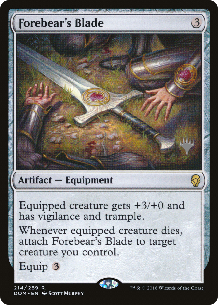 Forebear's Blade (PPM20-214P) - Dominaria Promos Foil