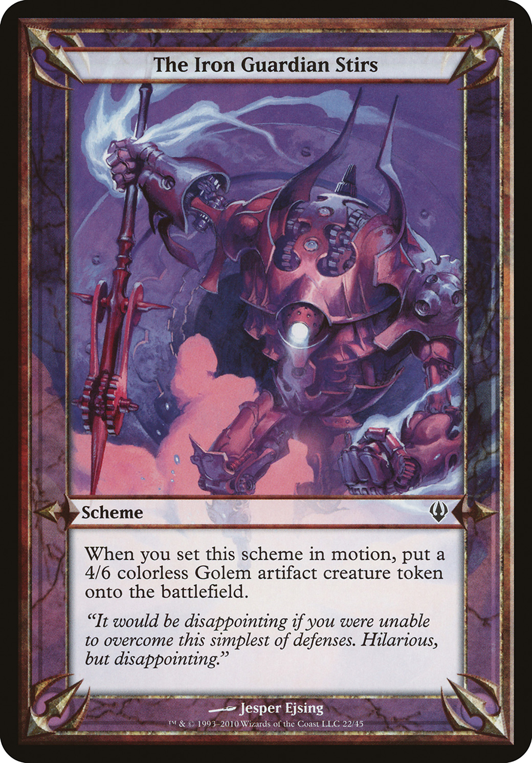 The Iron Guardian Stirs (OVER-22★) - Archenemy Schemes