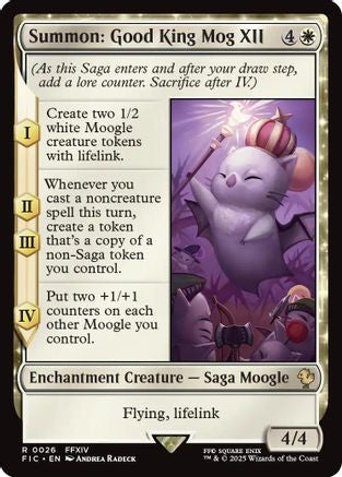 Summon: Good King Mog XII (FIC-026) - Commander: FINAL FANTASY