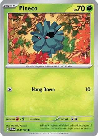 Pineco 004 - SV10 Destined Rivals Reverse Holofoil