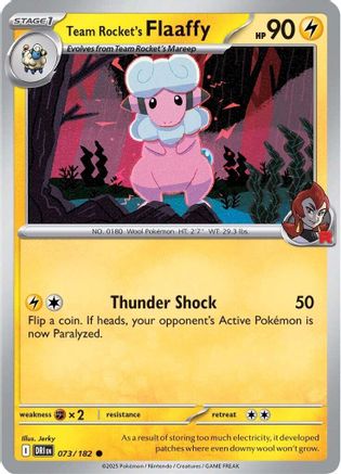 Team Rocket's Flaaffy 073 - SV10 Destined Rivals