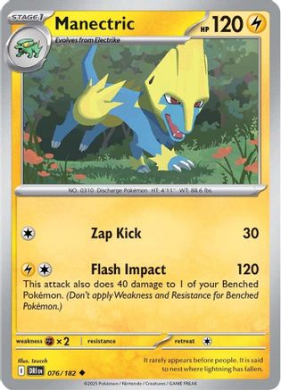 Manectric 076 - SV10 Destined Rivals Reverse Holofoil