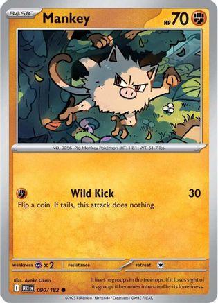 Mankey 090 - SV10 Destined Rivals