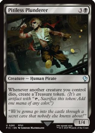 Pitiless Plunderer (Surge Foil) (FIC-281) - Commander: FINAL FANTASY Foil