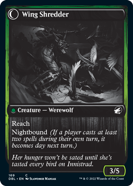Bird Admirer // Wing Shredder (DBL-169) - Innistrad: Double Feature: (Double Faced Transform) Foil