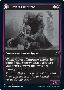 Covert Cutpurse // Covetous Geist (DBL-092) - Innistrad: Double Feature: (Double Faced Transform)