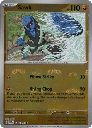 Sawk (Master Ball Pattern) 049/086 - SV White Flare - Holofoil