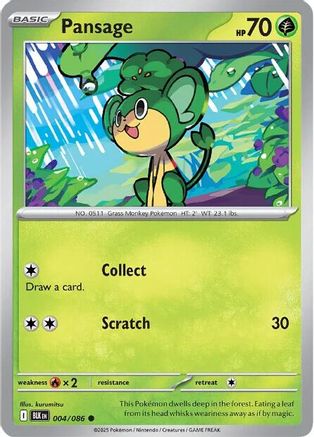 Pansage 004/086 - SV Black Bolt